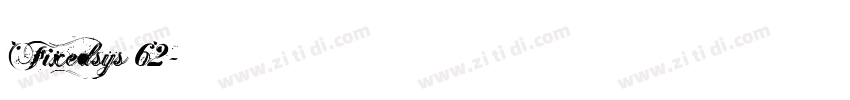 Fixedsys 62字体转换 Fixedsys 62字体转换